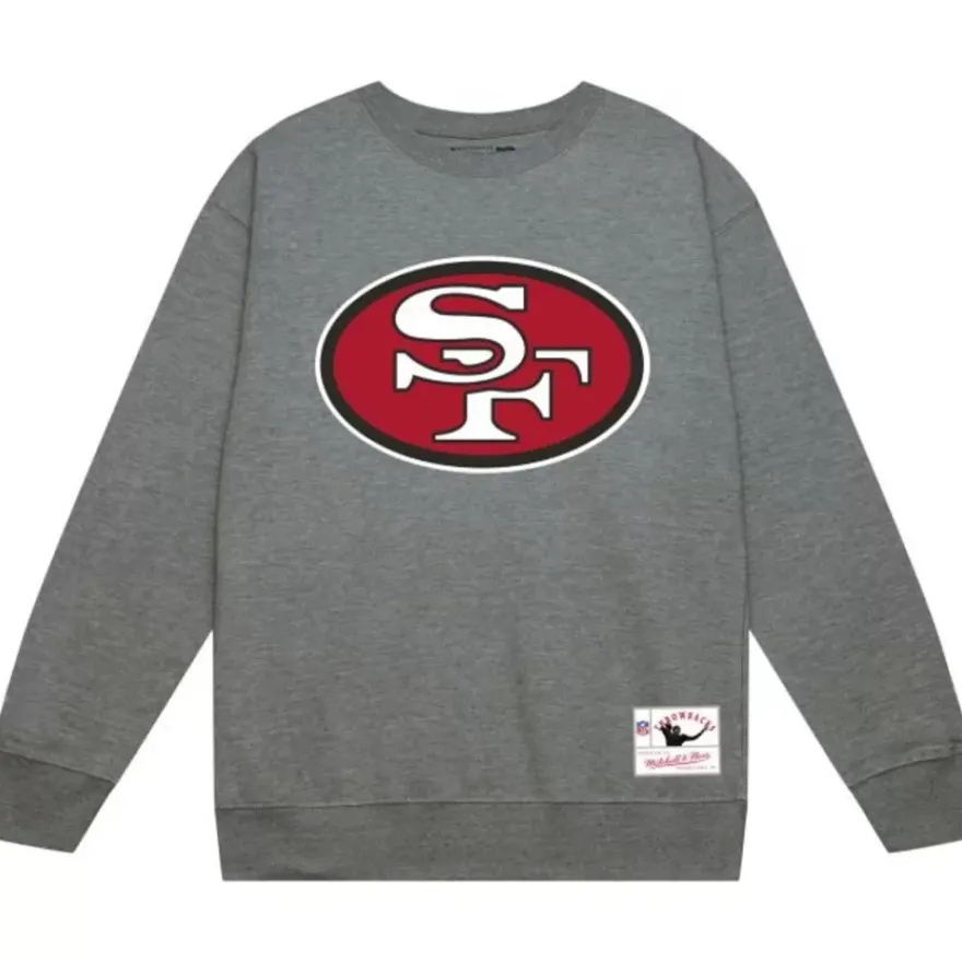 Mitchell & Ness Hoodies & Sweatshirts-Team Basic 1 Crew San Francisco 49Ers