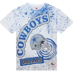 Mitchell & Ness T-Shirts & Tops-Team Burst Sublimated S/S Tee Dallas Cowboys