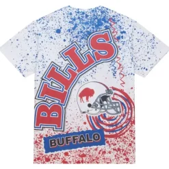 Mitchell & Ness T-Shirts & Tops-Team Burst Sublimated S/S Tee Buffalo Bills