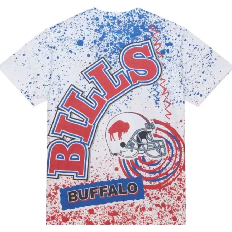 Mitchell & Ness T-Shirts & Tops-Team Burst Sublimated S/S Tee Buffalo Bills