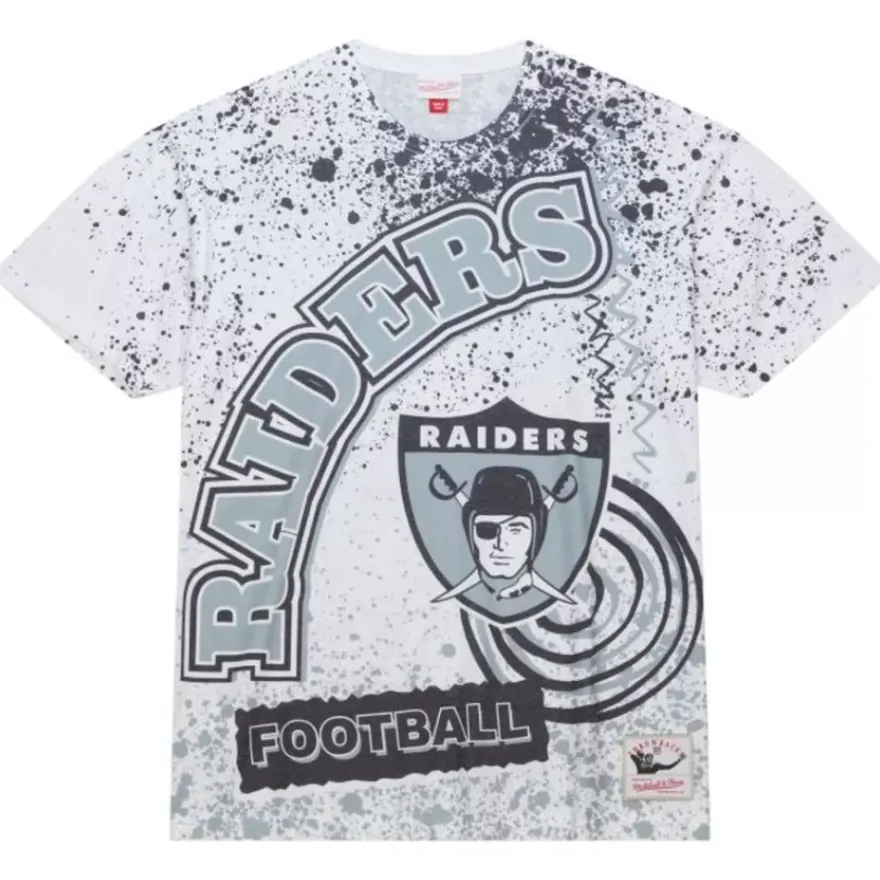 Mitchell & Ness T-Shirts & Tops-Team Burst Sublimated S/S Tee Oakland Raiders