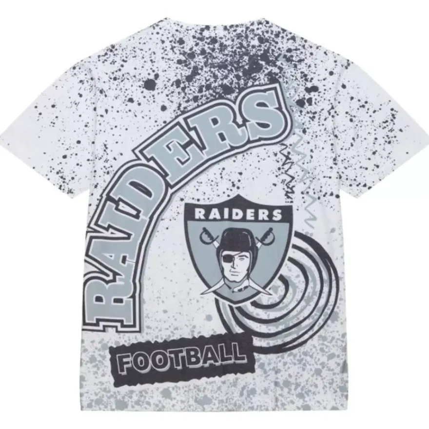 Mitchell & Ness T-Shirts & Tops-Team Burst Sublimated S/S Tee Oakland Raiders