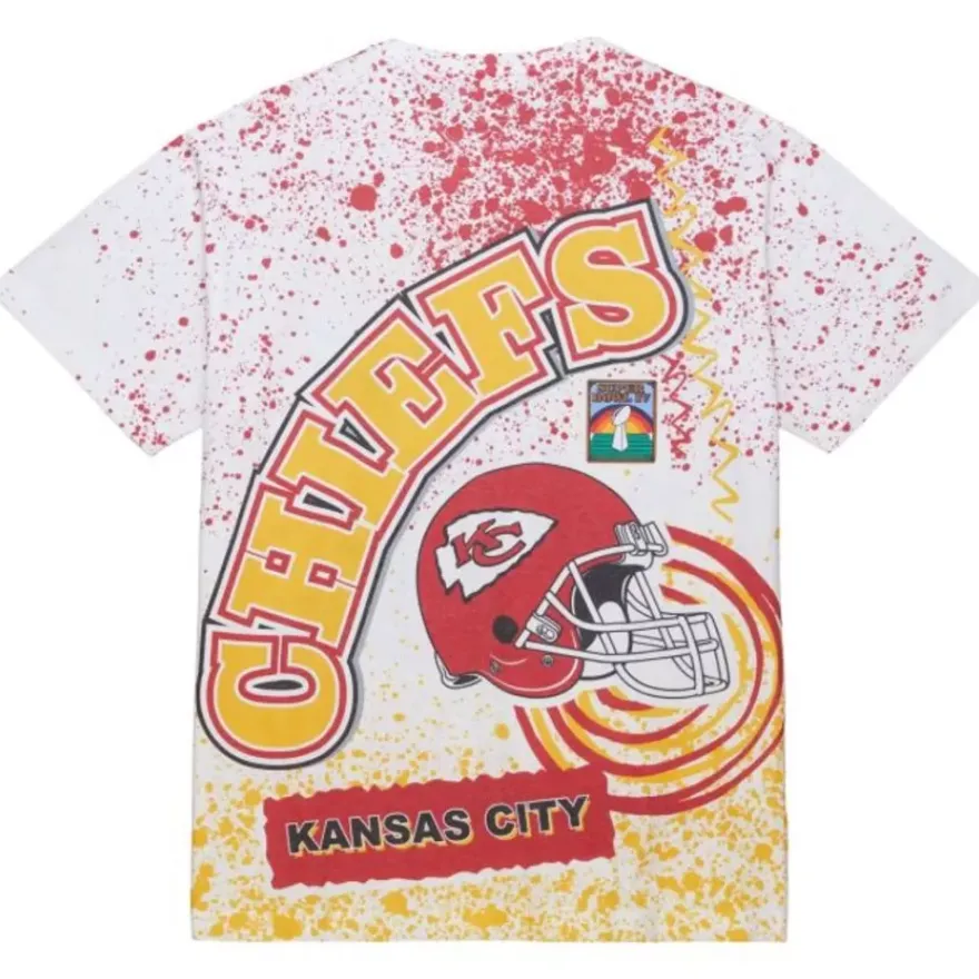 Mitchell & Ness T-Shirts & Tops-Team Burst Sublimated S/S Tee Kansas City Chiefs
