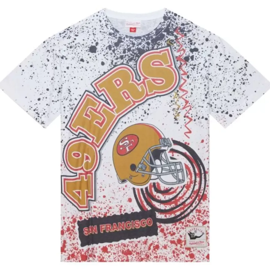Mitchell & Ness T-Shirts & Tops-Team Burst Sublimated S/S Tee San Francisco 49Ers