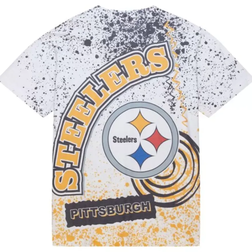 Mitchell & Ness T-Shirts & Tops-Team Burst Sublimated S/S Tee Pittsburgh Steelers