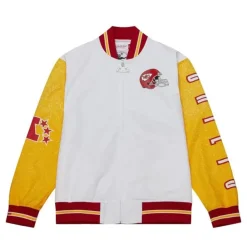 Mitchell & Ness Jackets & Outerwear-Team Burst Warm Up Jacket Kansas City Chiefs