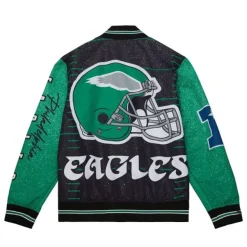 Mitchell & Ness Jackets & Outerwear-Team Burst Warm Up Jacket Philadelphia Eagles