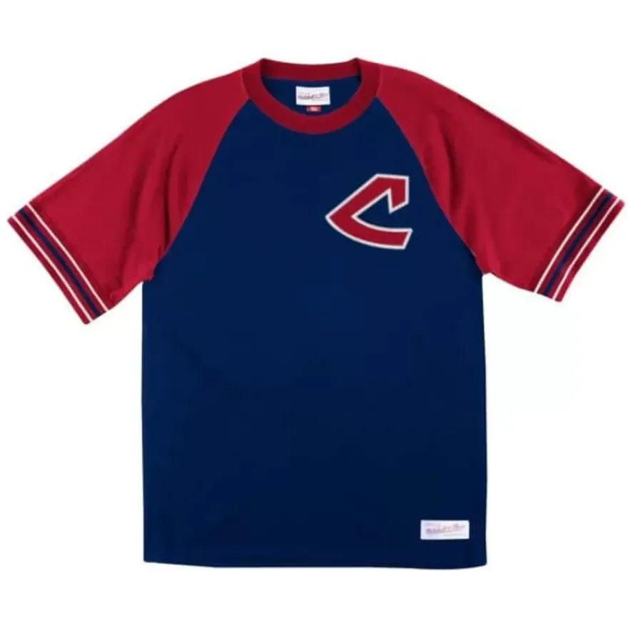 Mitchell & Ness T-Shirts & Tops-Team Captain Tee Cleveland Indians