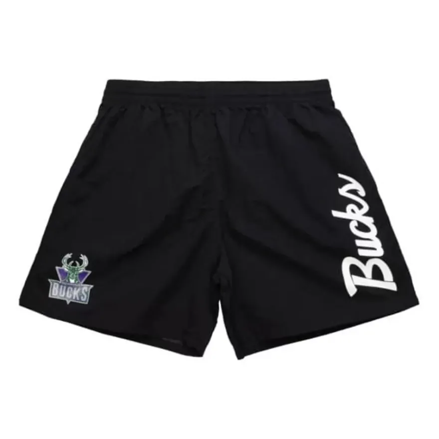 Mitchell & Ness Shorts-Team Essentials Nylon Shorts Milwaukee Bucks
