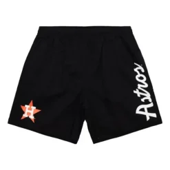 Mitchell & Ness Shorts-Team Essentials Nylon Shorts Houston Astros