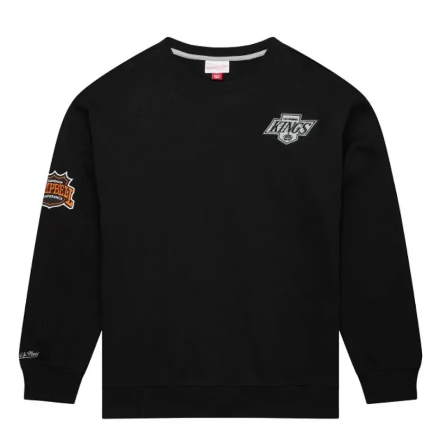 Mitchell & Ness Hoodies & Sweatshirts-Team First Satin Fleece Crew Los Angeles Kings