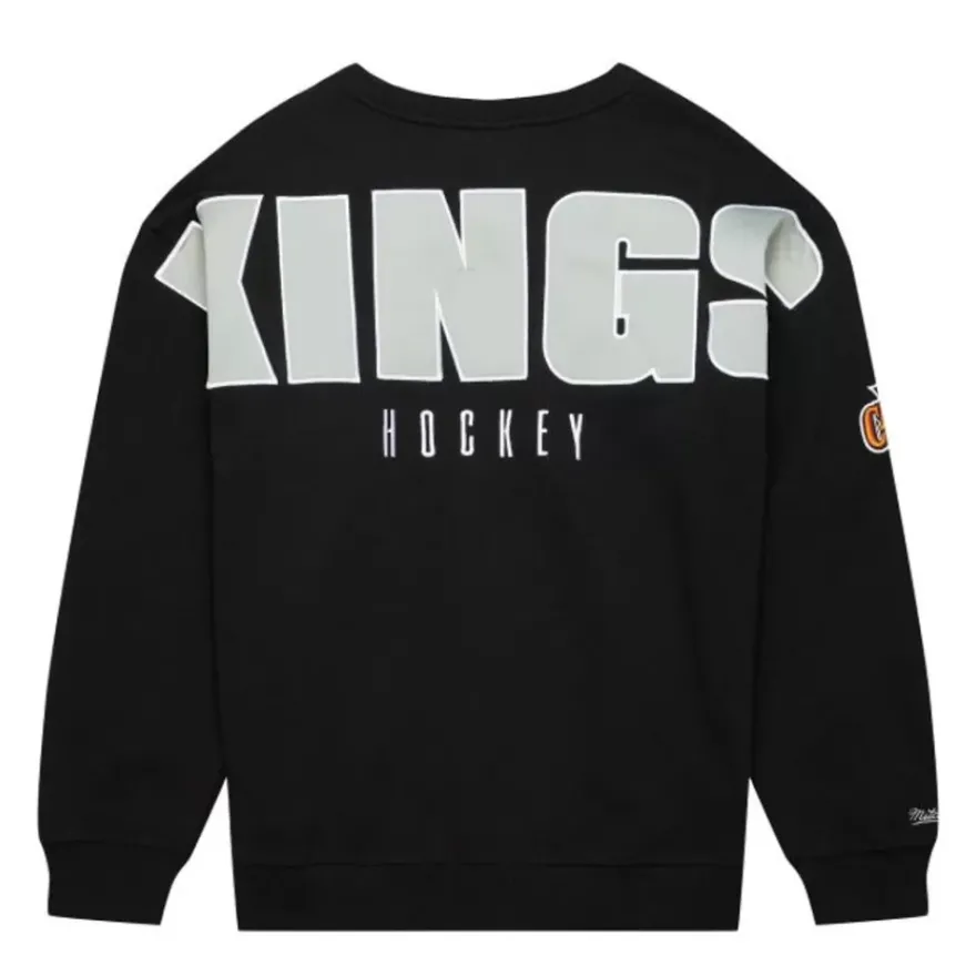 Mitchell & Ness Hoodies & Sweatshirts-Team First Satin Fleece Crew Los Angeles Kings