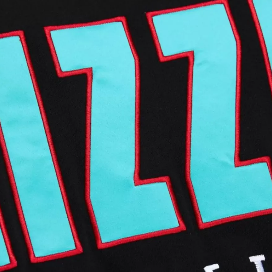 Mitchell & Ness Hoodies & Sweatshirts-Team First Satin Fleece Crew Vancouver Grizzlies