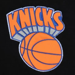 Mitchell & Ness Hoodies & Sweatshirts-Team First Satin Fleece Crew New York Knicks