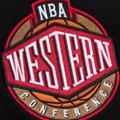 Mitchell & Ness Hoodies & Sweatshirts-Team First Satin Fleece Crew Los Angeles Lakers