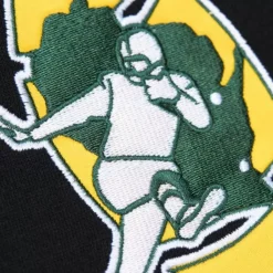 Mitchell & Ness Hoodies & Sweatshirts-Team First Satin Fleece Crew Green Bay Packers