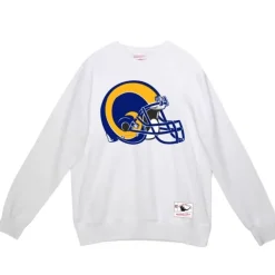 Mitchell & Ness Hoodies & Sweatshirts-Team Helmet 2 Crew Los Angeles Rams