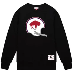Mitchell & Ness Hoodies & Sweatshirts-Team Helmet Crew Buffalo Bills