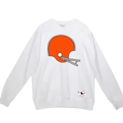 Mitchell & Ness Hoodies & Sweatshirts-Team Helmet Crew Cleveland Browns