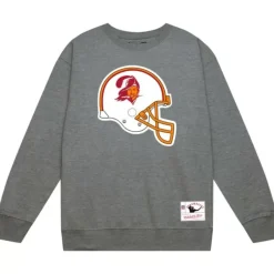 Mitchell & Ness Hoodies & Sweatshirts-Team Helmet Crew Tampa Bay Buccaneers