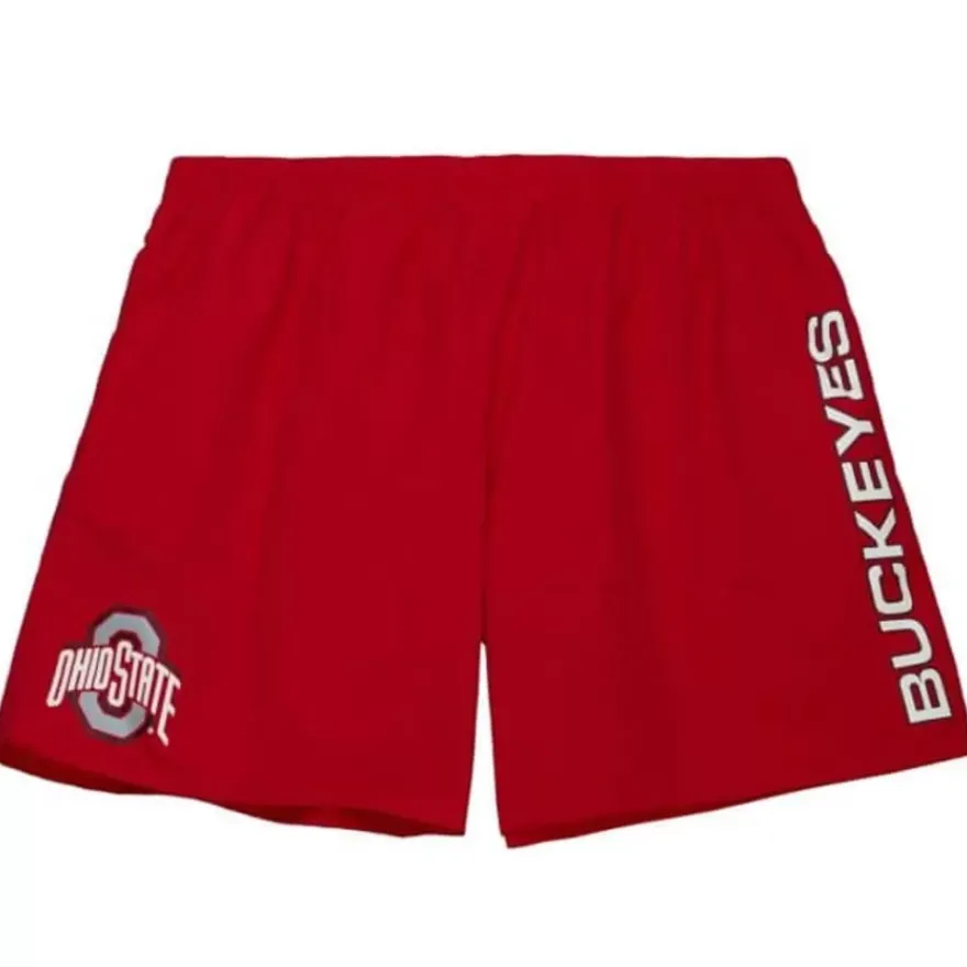 Mitchell & Ness Shorts-Team Heritage Woven Short Ohio State