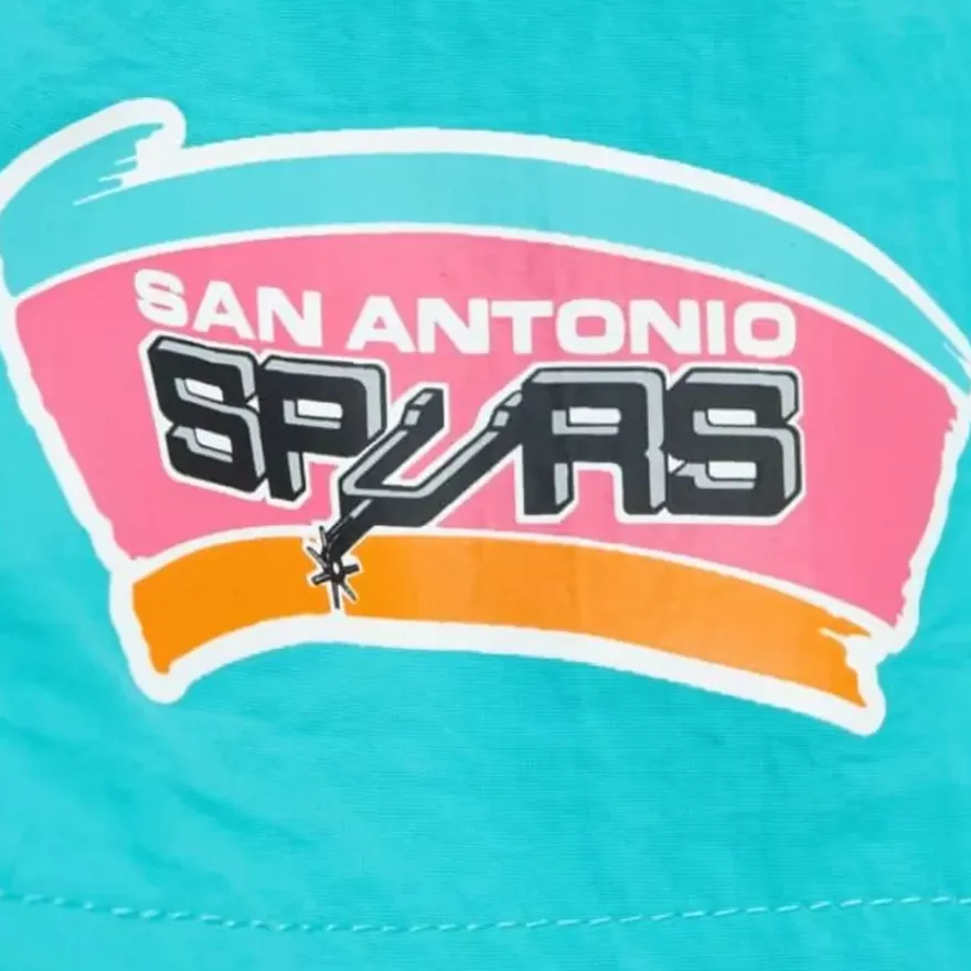Mitchell & Ness Shorts-Team Heritage Woven Short San Antonio Spurs