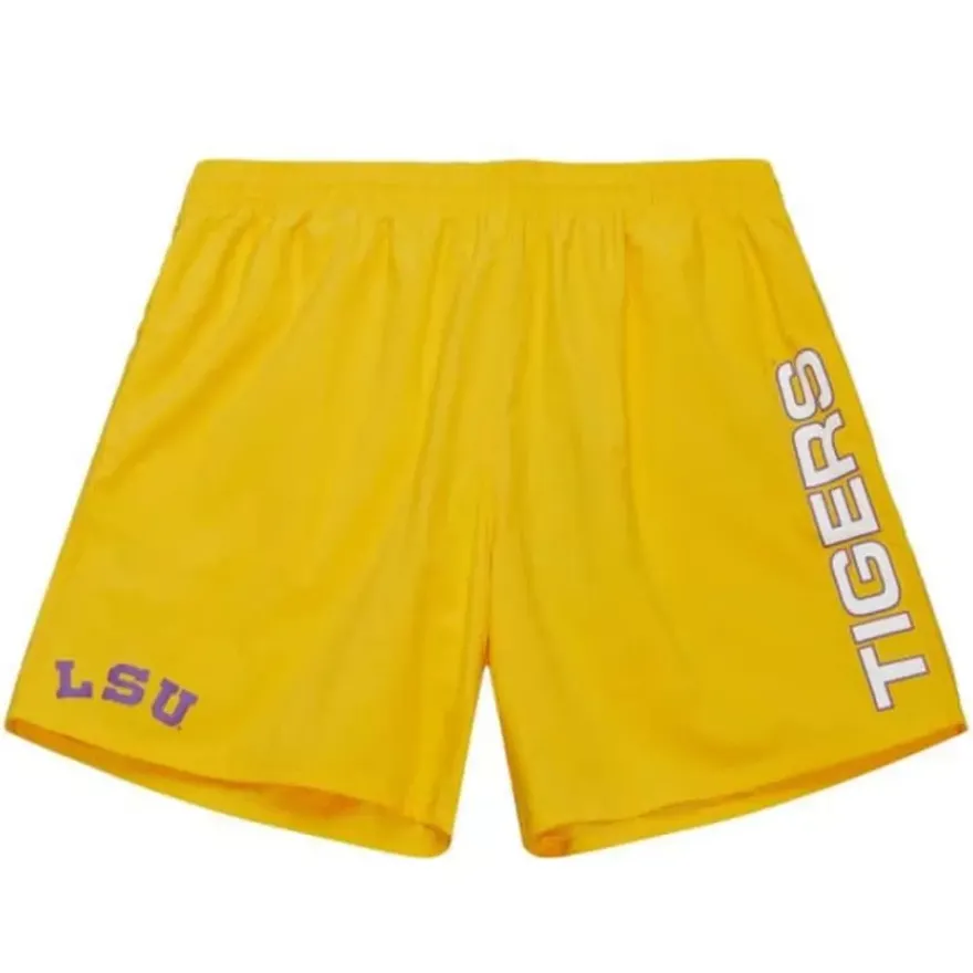 Mitchell & Ness Shorts-Team Heritage Woven Short Louisiana State University