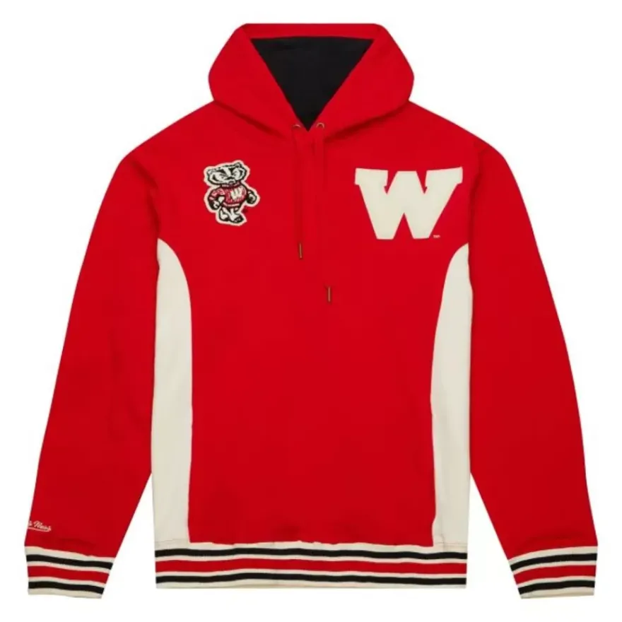 Mitchell & Ness Hoodies & Sweatshirts-Team Legacy French Terry Hoodie University Of Wisconsin - Madison