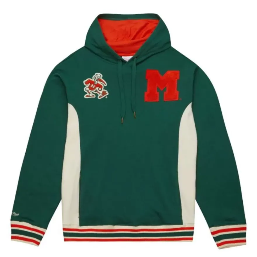 Mitchell & Ness Hoodies & Sweatshirts-Team Legacy French Terry Hoodie University Of Miami