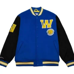 Mitchell & Ness Jackets & Outerwear-Team Legacy Varsity Jacket Golden State Warriors