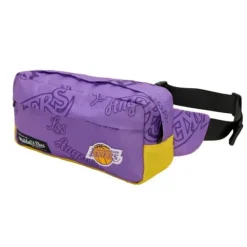 Mitchell & Ness Accessories-Team Logo Fanny Pack Los Angeles Lakers