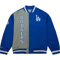 Mitchell & Ness Jackets & Outerwear-Team Og 2.0 Lightweight Satin Jacket Los Angeles Dodgers