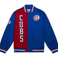 Mitchell & Ness Jackets & Outerwear-Team Og 2.0 Lightweight Satin Jacket Chicago Cubs