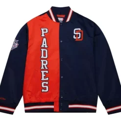Mitchell & Ness Jackets & Outerwear-Team Og 2.0 Lightweight Satin Jacket San Diego Padres