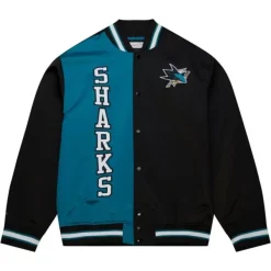 Mitchell & Ness Jackets & Outerwear-Team Og 2.0 Lightweight Satin Jacket San Jose Sharks