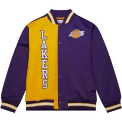 Mitchell & Ness Jackets & Outerwear-Team Og 2.0 Lightweight Satin Jacket Los Angeles Lakers