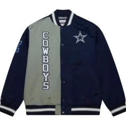 Mitchell & Ness Jackets & Outerwear-Team Og 2.0 Lightweight Satin Jacket Dallas Cowboys