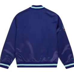 Mitchell & Ness Jackets & Outerwear-Team Og 2.0 Lightweight Satin Jacket Charlotte Hornets
