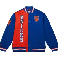 Mitchell & Ness Jackets & Outerwear-Team Og 2.0 Lightweight Satin Jacket New York Knicks