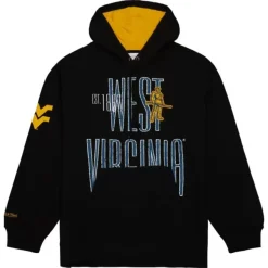 Mitchell & Ness Hoodies & Sweatshirts-Team Og Fleece Hoodie West Virginia University