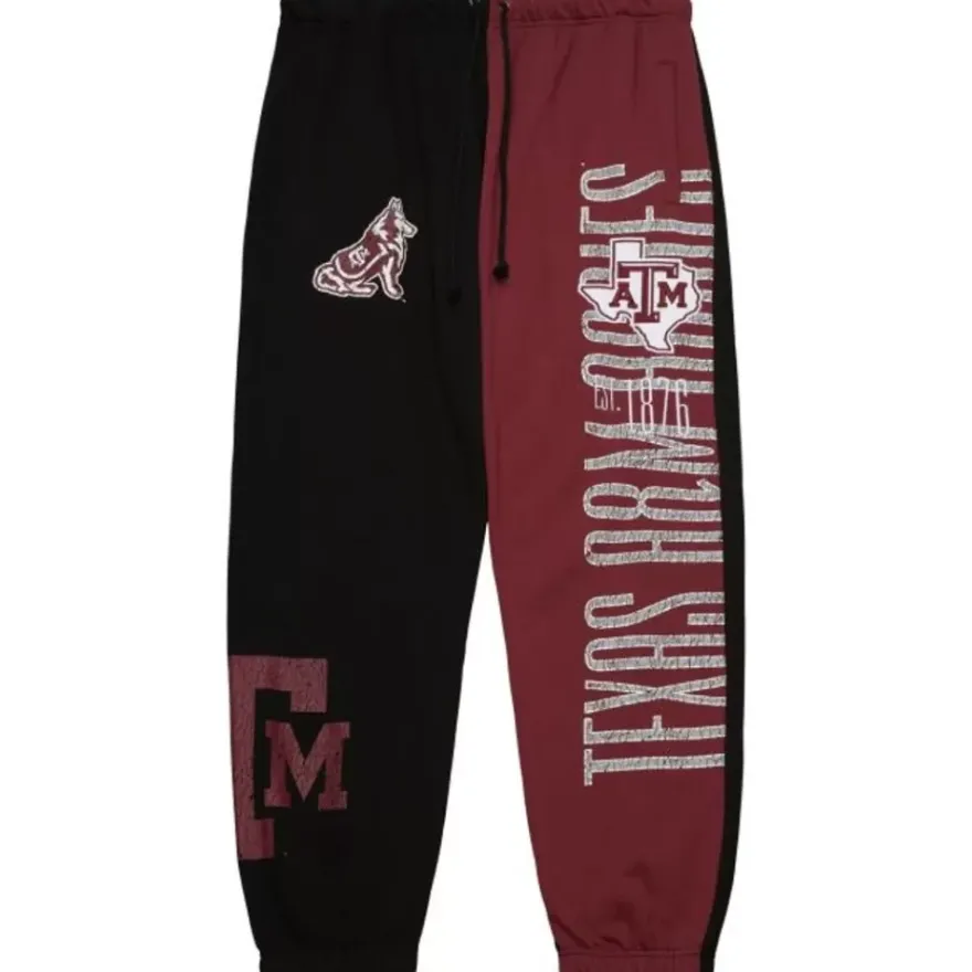 Mitchell & Ness Pants-Team Og Fleece Pants Texas A&M University