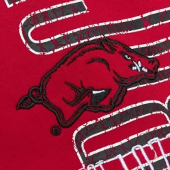 Mitchell & Ness Pants-Team Og Fleece Pants University Of Arkansas