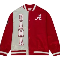 Mitchell & Ness Jackets & Outerwear-Team Og Lightweight Satin Jacket University Of Alabama
