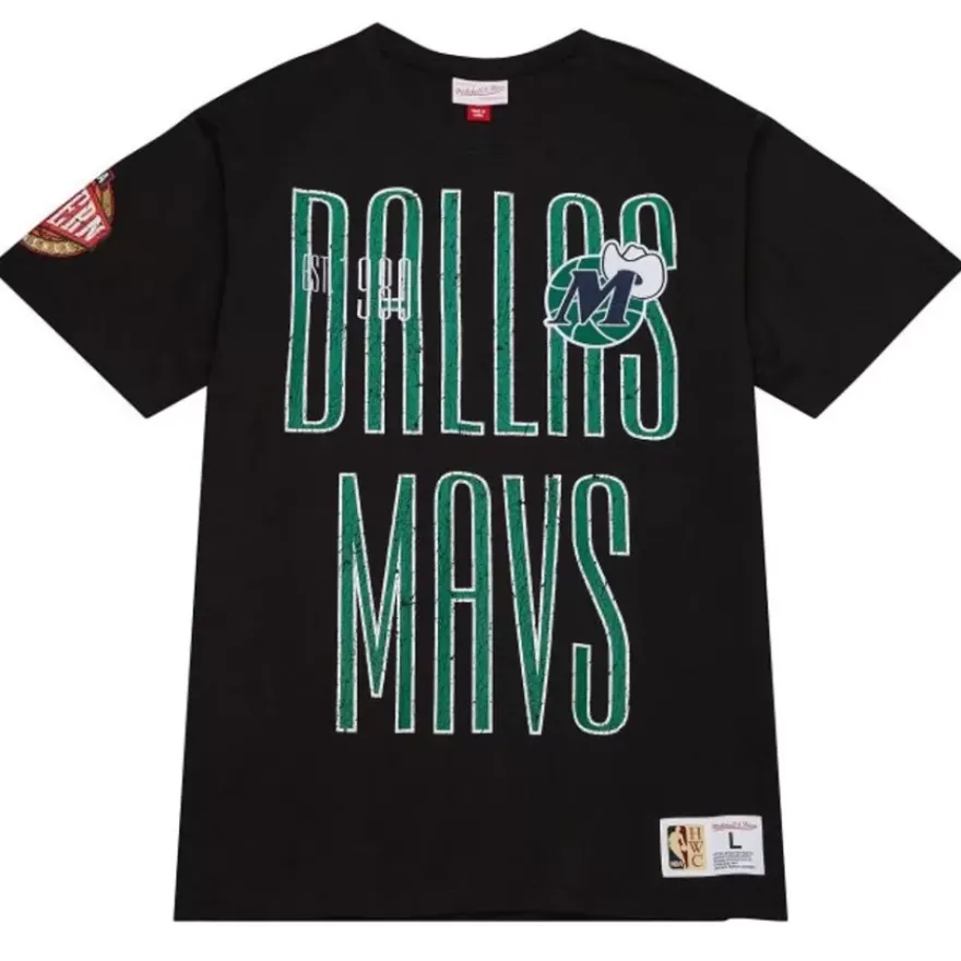 Mitchell & Ness T-Shirts & Tops-Team Og Premium Ss Tee Dallas Mavericks