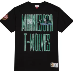 Mitchell & Ness T-Shirts & Tops-Team Og Premium Ss Tee Minnesota Timberwolves
