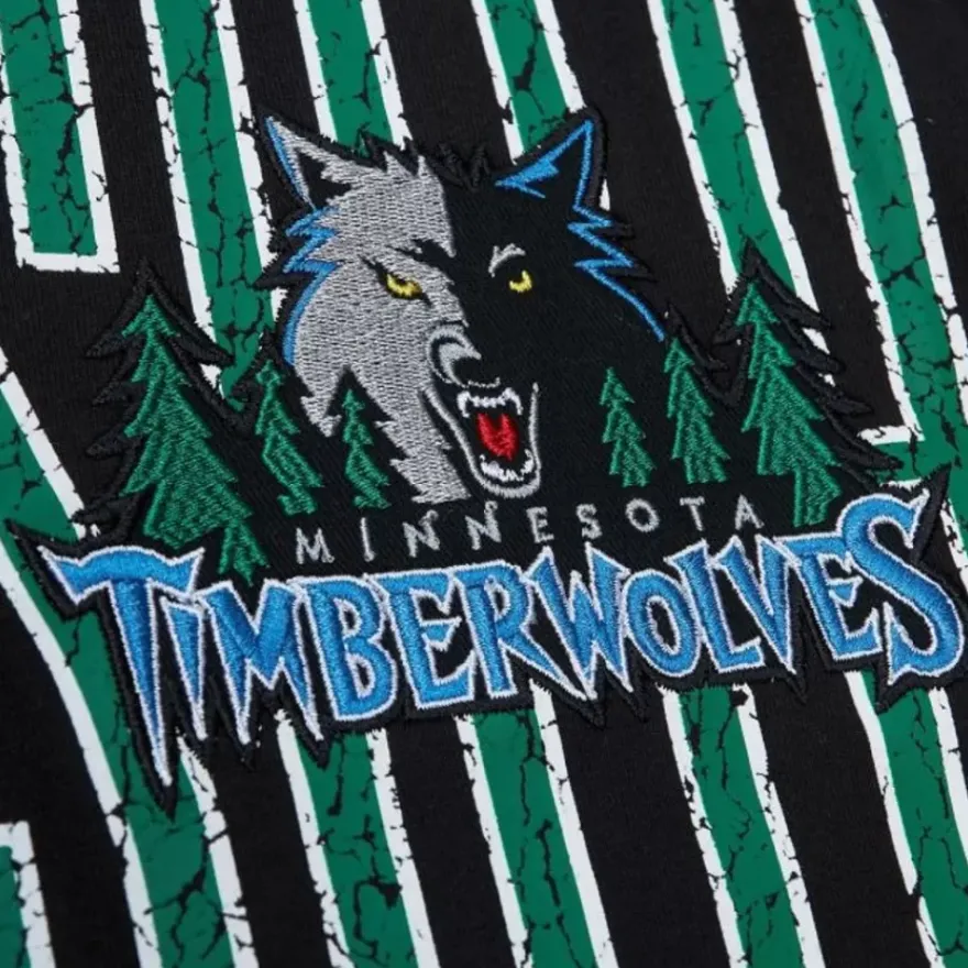 Mitchell & Ness T-Shirts & Tops-Team Og Premium Ss Tee Minnesota Timberwolves