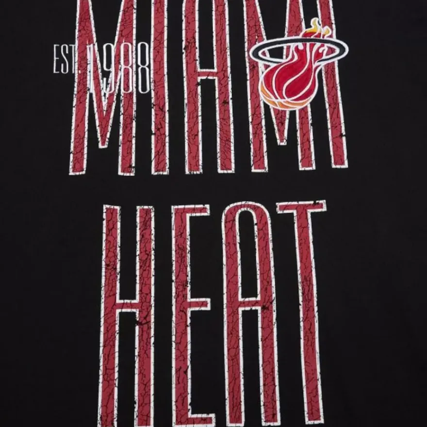 Mitchell & Ness T-Shirts & Tops-Team Og Premium Ss Tee Miami Heat