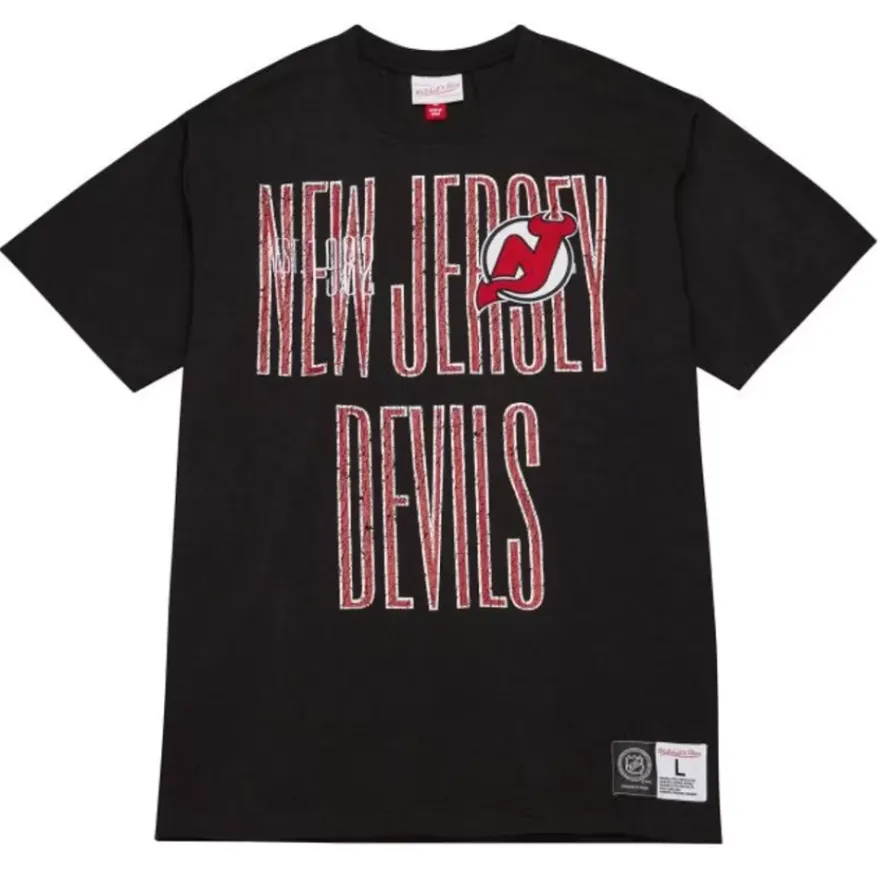 Mitchell & Ness T-Shirts & Tops-Team Og Premium Ss Tee New Jersey Devils