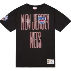 Mitchell & Ness T-Shirts & Tops-Team Og Premium Ss Tee New Jersey Nets