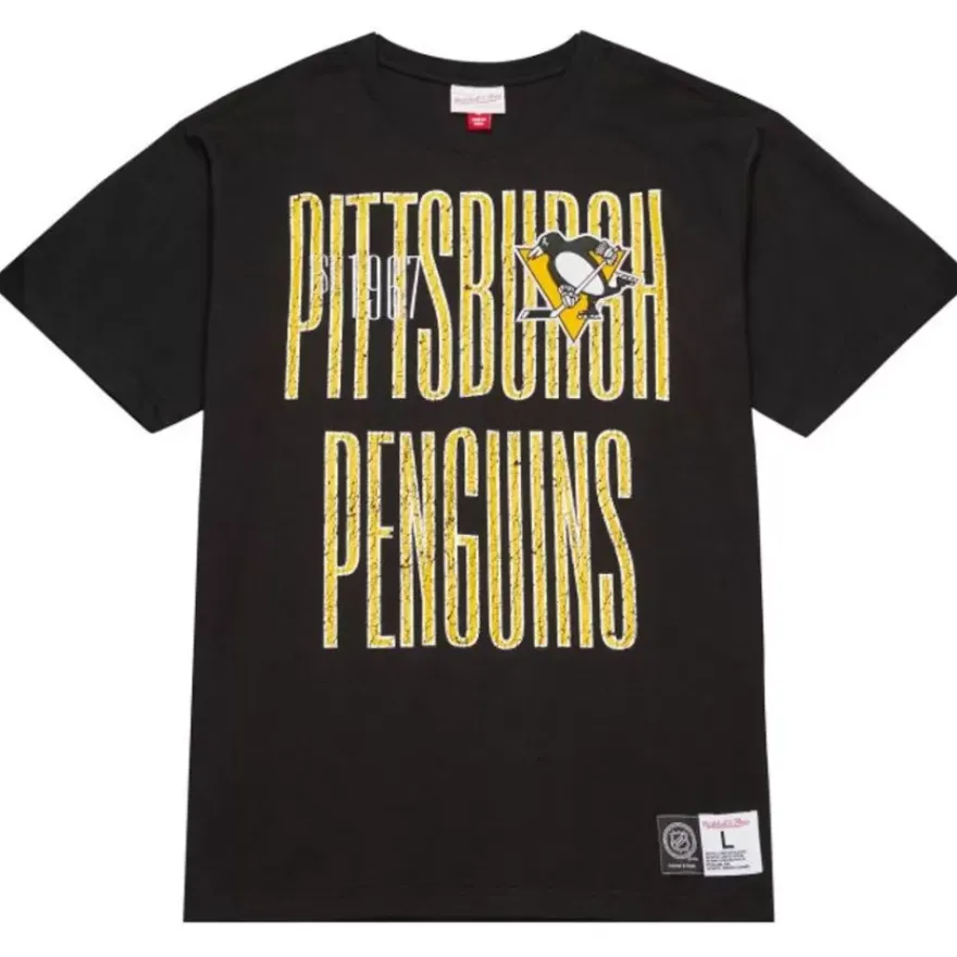 Mitchell & Ness T-Shirts & Tops-Team Og Premium Ss Tee Pittsburgh Penguins